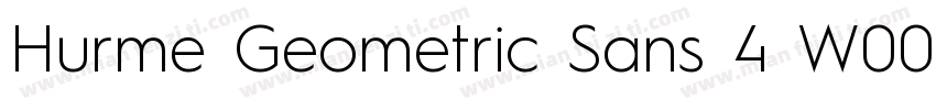 Hurme Geometric Sans 4 W00 SmBd字体转换